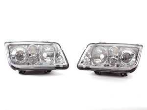 ES#9564 - FKFS4011 - Angel Eye Projector Headlight Set - Chrome - (NO LONGER AVAILABLE) - With fog lights, with clear turn signals - FK - 