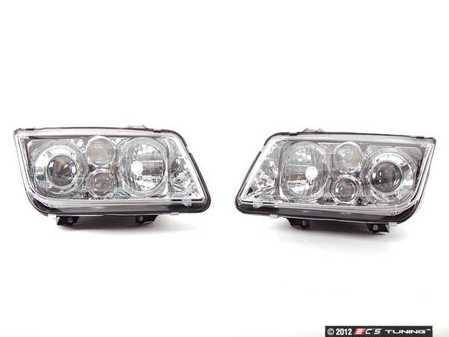 ES#9564 - FKFS4011 - Angel Eye Projector Headlight Set - Chrome - (NO LONGER AVAILABLE) - With fog lights, with clear turn signals - FK - 