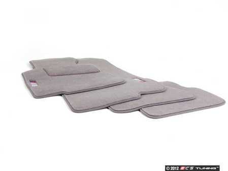 ES#194773 - 82110136309 - ///M3 Carpeted Floor Mat Set - Gray - (NO LONGER AVAILABLE) - Complete set of four embroidered with M3 logo - Genuine BMW - BMW