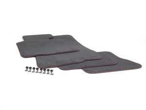 ES#122442 - 51477007313 - Carpeted Floor Mat Set - Anthracite - Complete set of four without BMW heel pad - Genuine BMW - BMW