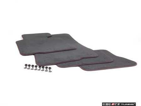 ES#122442 - 51477007313 - Carpeted Floor Mat Set - Anthracite - Complete set of four without BMW heel pad - Genuine BMW - BMW