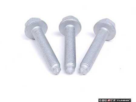 ES#2574855 - N10268304 - Tensioner Hardware Kit - The three bolts required to attach your accessory belt tensioner to your block. - Assembled By ECS - Audi Volkswagen