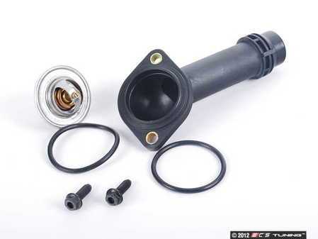 ES#2580973 - 06B121121LKT1 - Complete Thermostat Replacement Kit - Includes a genuine 87C thermostat, housing, o-ring and stretch bolts - Assembled By ECS - Volkswagen