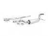 ES#2580494 - bor140335 - Stainless Steel Cat Back Exhaust - 2.5" Stainless steel system ending with stock location 2.75" oval tips - Borla - Volkswagen