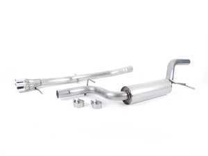 ES#2580494 - bor140335 - Stainless Steel Cat Back Exhaust - 2.5" Stainless steel system ending with stock location 2.75" oval tips - Borla - Volkswagen