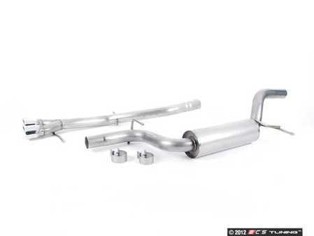 ES#2580494 - bor140335 - Stainless Steel Cat Back Exhaust - 2.5" Stainless steel system ending with stock location 2.75" oval tips - Borla - Volkswagen