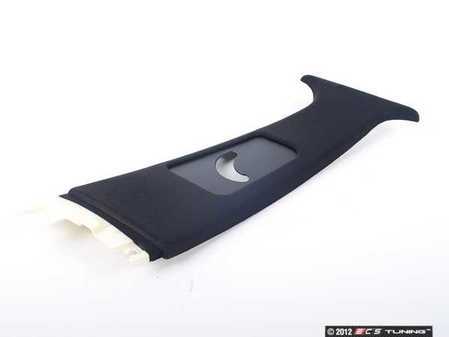 ES#110674 - 51432491494 - "B" Pillar Trim - Upper Right - Anthrazit/Dark Gray/Black, located center of  vehicle, where upper seat belt mount attaches - Genuine BMW - BMW