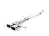 ES#2580494 - bor140335 - Stainless Steel Cat Back Exhaust - 2.5" Stainless steel system ending with stock location 2.75" oval tips - Borla - Volkswagen
