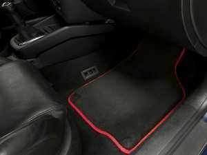 ES#2185279 - 1J0898901 - Floor Mat Set - Black / Red Piping - (NO LONGER AVAILABLE) - Color Matched Floor Mats to Complete Your Interior - Schwaben - 