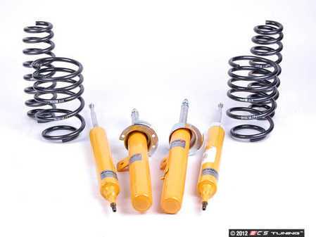 ES#2581683 - E902SUSKT - Performance Suspension Cup Kit - Race - Featuring Koni Yellow shocks and H&R Race lowering springs - Assembled By ECS - BMW
