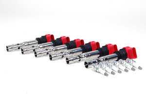 ES#2532255 - 06C905115LKT1 - Ignition Service Kit - Includes six Delphi coil packs and six NGK spark plugs - Assembled By ECS - Audi