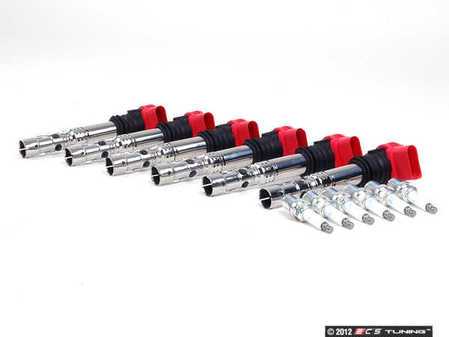ES#2532255 - 06C905115LKT1 - Ignition Service Kit - Includes six Delphi coil packs and six NGK spark plugs - Assembled By ECS - Audi