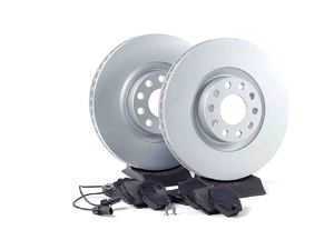 ES#2562299 - 4B3615301KT1 - Front Brake Service Kit - Featuring Meyle rotors and ECS DD23 "Daily Driver" ceramic pads. - Assembled By ECS - Audi