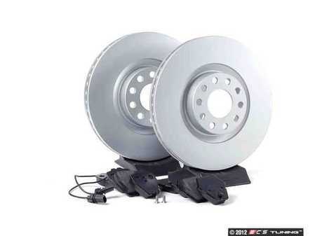ES#2562299 - 4B3615301KT1 - Front Brake Service Kit - Featuring Meyle rotors and ECS DD23 "Daily Driver" ceramic pads. - Assembled By ECS - Audi