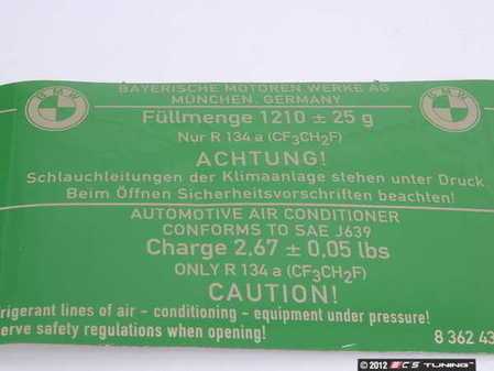 ES#179193 - 64508362434 - INSTR. PLATE - Genuine BMW - BMW