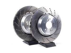 ES#2215234 - 34212282807/8 - Rear Brake Rotors - Pair (370x24) - Get increased stopping power with these new rotors - Genuine BMW - BMW