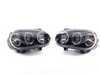 ES#10581 - fkfsvw203 - Angel Eye Projector Headlight Set - Black - (NO LONGER AVAILABLE) - With fog lights and angel eyes - FK - 