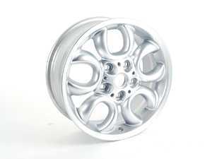 ES#2159816 - 36109803725 - R123 Alloy 5 Hole Circular Spoke Wheel 16" (5x120) Silver - Priced Each - (NO LONGER AVAILABLE) - 16 X 6.5 ET:46 - Genuine MINI - 