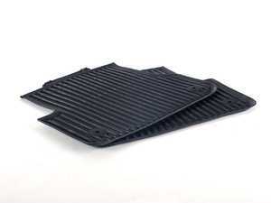ES#2137745 - 4G0061511041 - Rear Rubber Floor Mat Set - Black - Keep your interior carpet protected - Genuine Volkswagen Audi - Audi