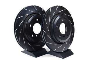 ES#2072325 - USR1003 - Rear Ultimax USR Sport Slotted Brake Rotors - Pair (320x22) - Reduce the fading, improve your braking - EBC - BMW