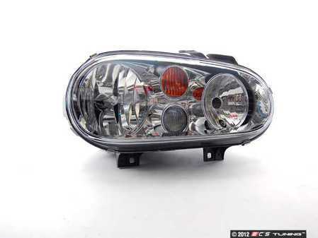 ES#259548 - 1J0941018E -  Headlight - Right - (NO LONGER AVAILABLE) - With fog light, with amber turn signal lens - Genuine Volkswagen Audi - 