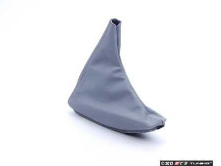 ES#62135 - 34408248363 - E46 Leather Parking Brake Boot - Gray - Replace worn and torn e-brake boots to restore your interior's good looks - Genuine BMW - BMW