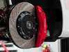 ES#7370 - MK5A3S5BBK-bXS - Front Big Brake Kit - Stage 5 - 2-Piece Cross-Drilled & Slotted Rotors (352x32) - With Black Calipers - (NO LONGER AVAILABLE) - Six-piston Porsche Cayenne caliper, pads, two-piece rotors, exact-fit stainless steel lines, and hardware - ECS - 