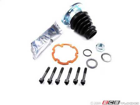 ES#2226204 - 1J0498201A - Front Inner CV Boot Kit - Right - Complete boot kit, including grease and hardware for standard style axle shafts. - GKN Drivetech - Volkswagen