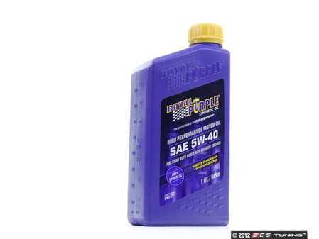 ES#261603 - 01540 - Engine Oil (5w40) - 1 Quart - Want to use that signature purple oil in your European engine? Here is Royal Purple's answer to the European engine market. - Royal Purple - Audi BMW Volkswagen Mercedes Benz MINI