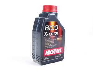 ES#261380 - 368211 - 8100 X-Cess Engine Oil (5w-40) - 1 Liter - (NO LONGER AVAILABLE) - A fully synthetic engine oil allowing extended oil drain intervals, while protecting your engine in the harshest conditions - Motul - 