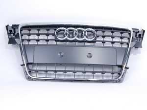 ES#451518 - 8K08536511QP - Grille Assembly - Stone Grey With Chrome Trim - Clean up or change your look - Genuine Volkswagen Audi - Audi