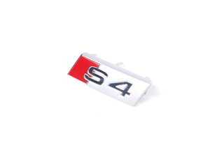 ES#2540879 - 8K0419685 - Steering Wheel Badge - "S4" - Replacement badge for your scratched or damaged emblem - Genuine Volkswagen Audi - Audi