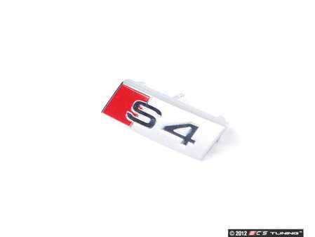 ES#2540879 - 8K0419685 - Steering Wheel Badge - "S4" - Replacement badge for your scratched or damaged emblem - Genuine Volkswagen Audi - Audi