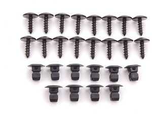 ES#2158168 - 3C0898888 - Front Fender Liner Hardware Kit - Complete hardware kit to secure one fender liner - Genuine Volkswagen Audi - Volkswagen