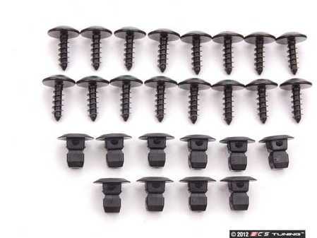 ES#2158168 - 3C0898888 - Front Fender Liner Hardware Kit - Complete hardware kit to secure one fender liner - Genuine Volkswagen Audi - Volkswagen