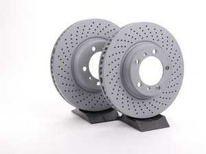 ES#2535401 - 99635140904KT - Coated Front Brake Rotors - Pair 12.99" (330mm) - Directional front axle fitment - Both left and right - Zimmermann - Porsche