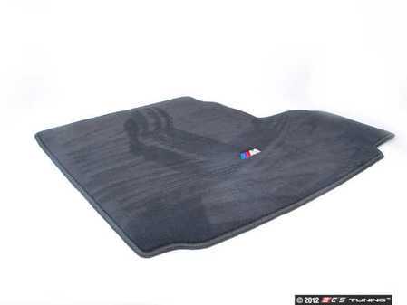 ES#195147 - 82110414672 - ///M Carpeted Trunk Floor Mat - Black - (NO LONGER AVAILABLE) - Freshen up your interior with new floor mats. Embroidered with M logo. - Genuine BMW - 