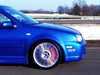 ES#4406 - R32TTS5BBK-BLUXS - Front Big Brake Kit - Stage 5 - 2-Piece Cross-Drilled & Slotted Rotors (358x32) - (NO LONGER AVAILABLE) - Six piston Porsche Cayenne caliper, caliper carrier, pads, two-piece rotors, exact-fit stainless steel lines, and hardware - ECS - 