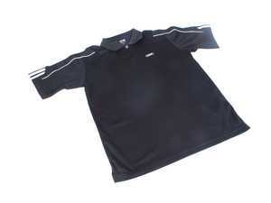 ES#2153355 - AWM676NVYSM - Men'S ClimaLite Three-Stripe Cuff Golf Polo By Adidas - Navy - Small - Look great when you Tee off. - Audi Collection - 