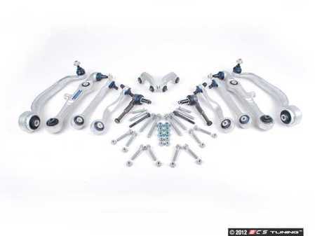 ES#2568300 - 1160500085hd -  Complete High Durability Front Control Arm Kit - Includes all front control arms, end links, tie rod ends and hardware for your Audi B7 A4 / S4 / RS4 - Meyle HD - Audi