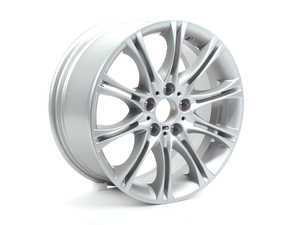ES#65105 - 36117896470 - 18" M Double Spoke Style 135 Wheel - Priced Each - (NO LONGER AVAILABLE) - 18x8 ET47 CB 72.6mm - Genuine BMW - 