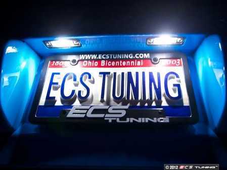 ES#2588301 - 001456ECS01AKT - LED License Plate Light - Pair - Improve your nighttime aesthetics - ZiZa - Porsche
