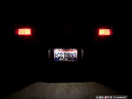 ES#2588633 - 001456ECS01BKT - LED License Plate Light - Pair - Improve your nighttime aesthetics - ZiZa - Porsche