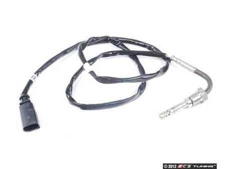 ES#276106 - 03L906088L - Exhaust Gas Temperature Sensor - Bank 1, Sensor 1 - EGT sensor with black connector located before the turbocharger - Genuine Volkswagen Audi - Volkswagen