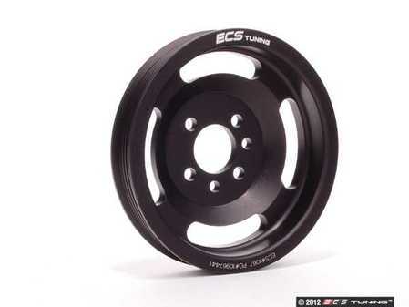 ES#4112 - ECS#1067BLK - ECS Lightweight Crank Pulley - Black - (NO LONGER AVAILABLE) - Non-Under drive system. This is our 2nd best choice to release hidden power from your crank after our under drive pulley kits - ECS - 