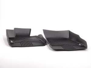 ES#2558115 - 82112317868 - Front Rubber Floor Mat Set - Black - Keep your carpet looking new - Genuine BMW - BMW