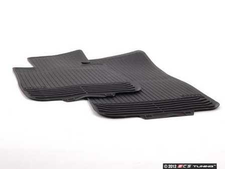 ES#2530670 - 51472239697 - Front Rubber Floor Mat Set - Anthracite - (NO LONGER AVAILABLE) - Keep your carpet looking new - Genuine BMW - 