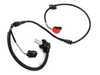 ES#523202 - 8D0927803D - Front ABS Sensor - Priced Each - Measures wheel speed to prevent lock up. Includes brake pad wear sensor. - Meyle - Audi Volkswagen
