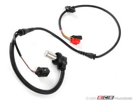 ES#523202 - 8D0927803D - Front ABS Sensor - Priced Each - Measures wheel speed to prevent lock up. Includes brake pad wear sensor. - Meyle - Audi Volkswagen