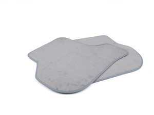 ES#315057 - 1K0061226EARYK - Rear Carpeted Floor Mats - Gray - (NO LONGER AVAILABLE) - Keep your vehicle in brilliant condition with new rear floor mats  - Genuine Volkswagen Audi - Volkswagen